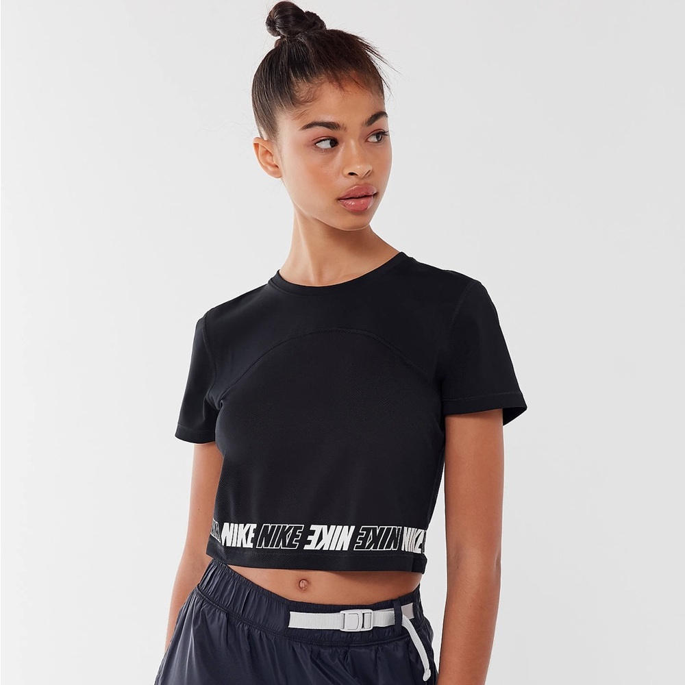 NWT Nike Mesh Logo Crop Top